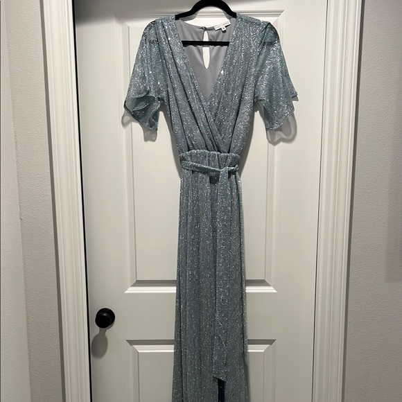 Baltic Born Grace Sparkle Gown | Dusty Blue - Size M - Picture 4 of 8